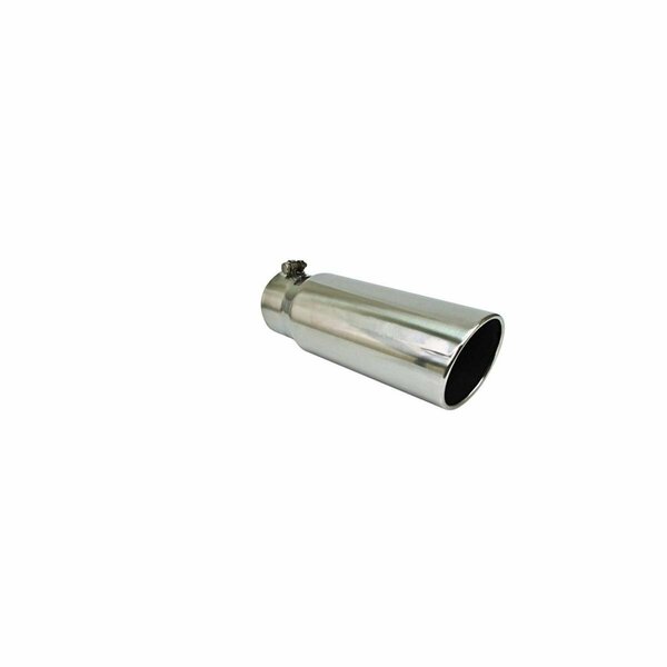 Lastplay 6 in Slant Diesel Series Round Rolled Edge Angle Cut Bolt-On Exhaust Tip LA1111544